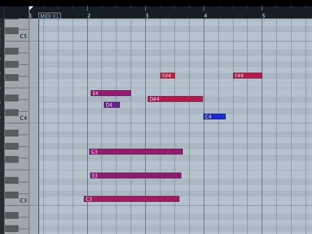 Note MIDI non allineate alla griglia di quantizzazione