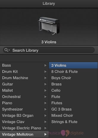 Il Mellotron, nuovo software instrument di Logic Pro X