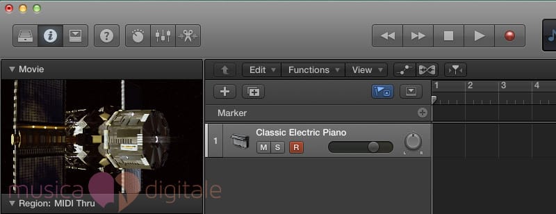 La traccia Marker di Logic Pro X